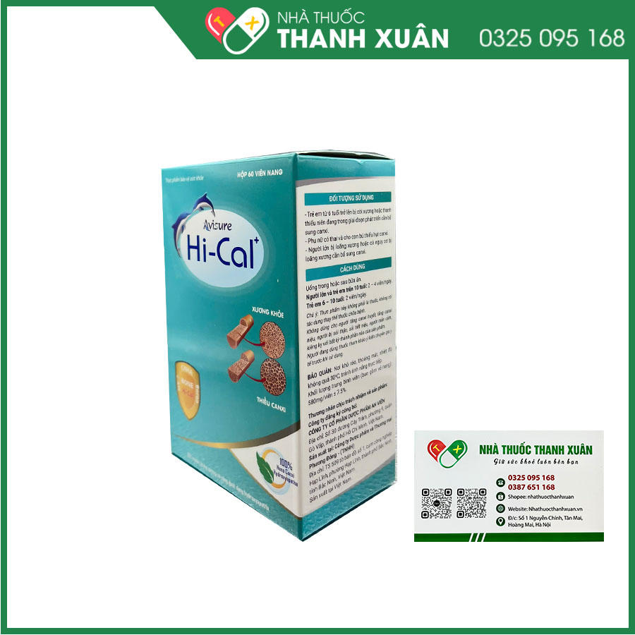 Viên uống Avisure Hi-Cal  bổ sung canxi và các vitamin